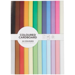 Bloc de papier cartonné coloré 1