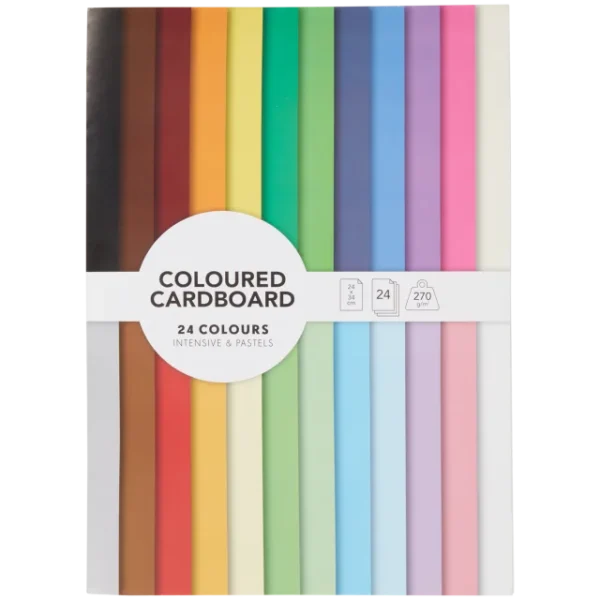 Bloc de papier cartonné coloré 1