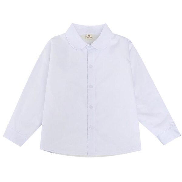 Belle Chemise Blanche Écolier Garçon – Uniforme Scolaire Manches Longues – Maternelle au Supérieur en Côte d'Ivoire