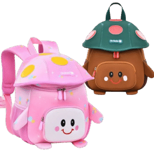 Nouveau sac à dos écolière en néoprène imperméable motif champignon Style dessin animé Mini pour les filles de la maternelle et du CP