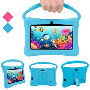Tablette Android 7 pouces Tablette éducative avec verrouillage parental Protection des yeux Tablettes à écran HD pour l'étude Gadgets d'apprentissage.