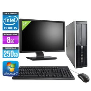 HP Elite 8200 SFF + Écran 20’’ | Core i5, 8 Go RAM, 250 Go HDD | PC Bureau Reconditionné