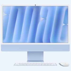 iMac Apple 24" 512 Go SSD 16 Go RAM Puce M3 CPU 8 cœurs GPU 10 cœurs Bleu 2023 Reconditionné