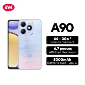 Itel A90, ECRAN LCD IPS 6,6" - ROM 64/128Go - RAM 3/4Go - Batterie 5000mah - 4G