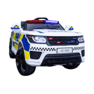 Voiture de Police Électrique Enfant 12V / 7A – Type 4x4 Diverses couleurs – Cadeau de Noël Premium pour 3-6 ans