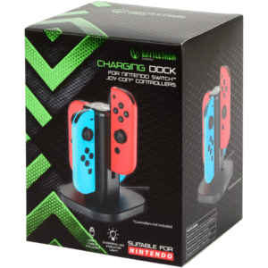 Station de charge Battletron Joy-Con Switch – Charge 4 manettes Joy-Con simultanément