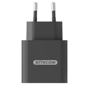 Chargeur secteur rapide Sitecom GaN 30 W – USB-C + USB-A