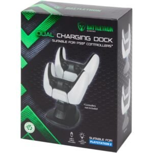 Station de charge double Battletron pour manettes PS5 – USB-C + LED