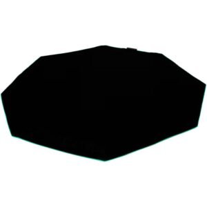 Tapis de sol gamer Battletron 115×115 cm – LED RGB, antidérapant