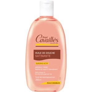 Rogé Cavaillès Huile Bain & Douche Satinante 250 ml – Argan & Rose pour Peaux Sensibles