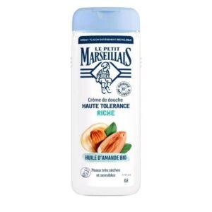 Le Petit Marseillais Crème de Douche Haute Tolérance Huile d’Amande Bio – 400 ml de douceur et confort