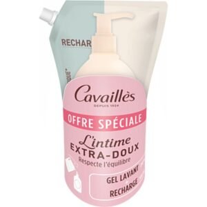 Cavaillès Soin Lavant Intime Extra-Doux 250 ml + Recharge éco – pH physiologique