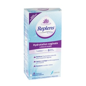 Replens gel vaginal hydratant et lubrifiant 8 doses
