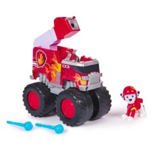 Véhicule Figurine Marcus Rescue Wheels – Camion Pompier Monster Truck et Lance-Projectiles – Jouet Pat Patrouille 3 ans et Plus – Piles Non Nécessaires